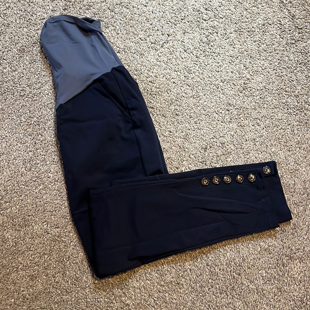 Maacie Maternity Navy Dress Pants